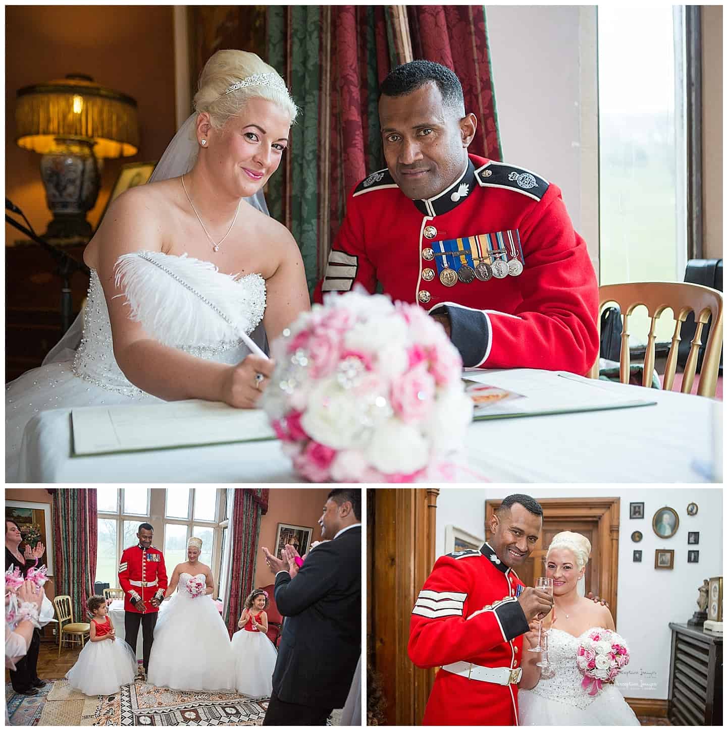 Wedding at historic house Leighton Hall by surrey wedding photographer 