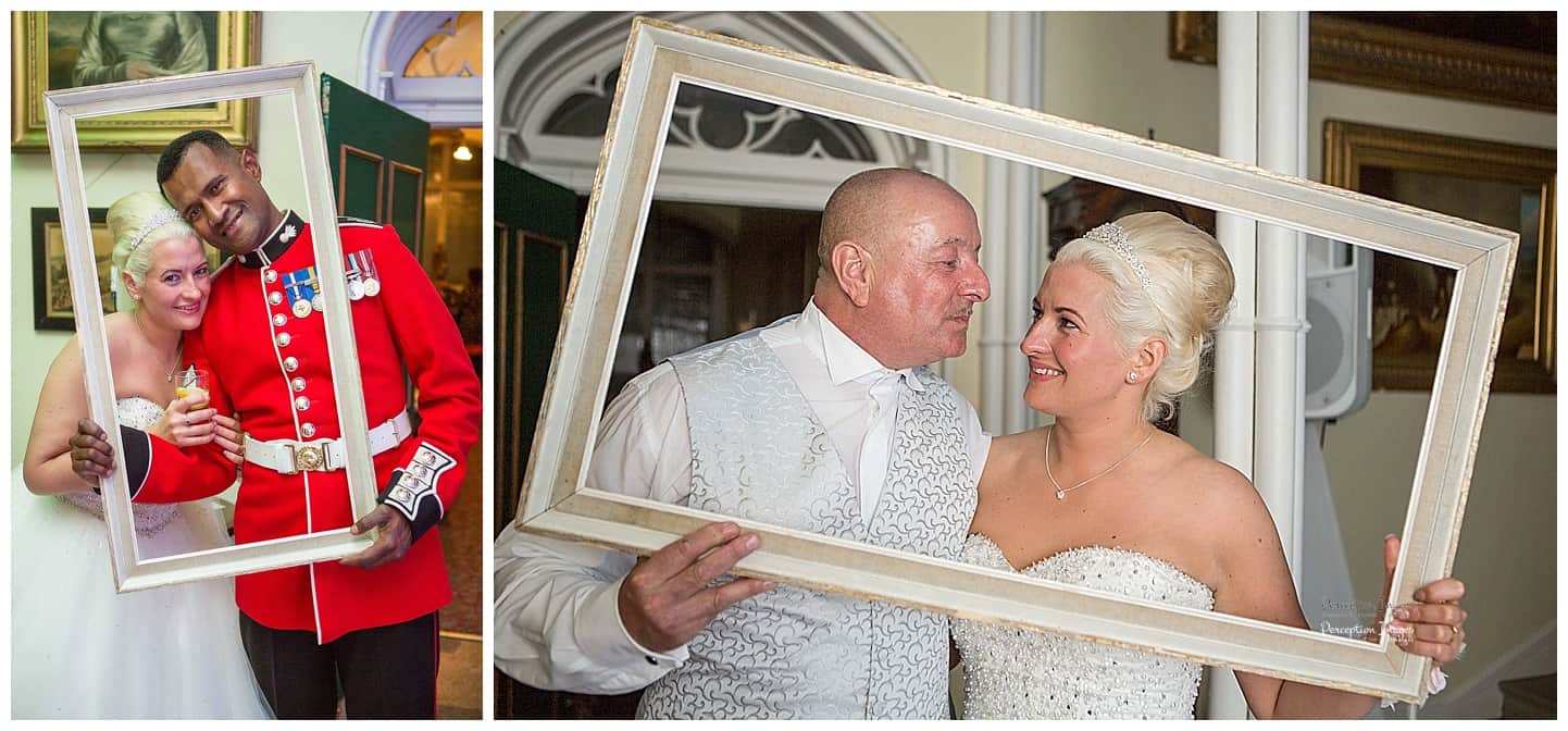 off camera flash and picture frames Leighton Hall by